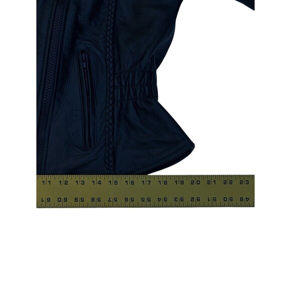 Milwaukee Leather Ladies Braided XL Motorcycle Jacket with Elasticized Waist - Picture 7 of 13